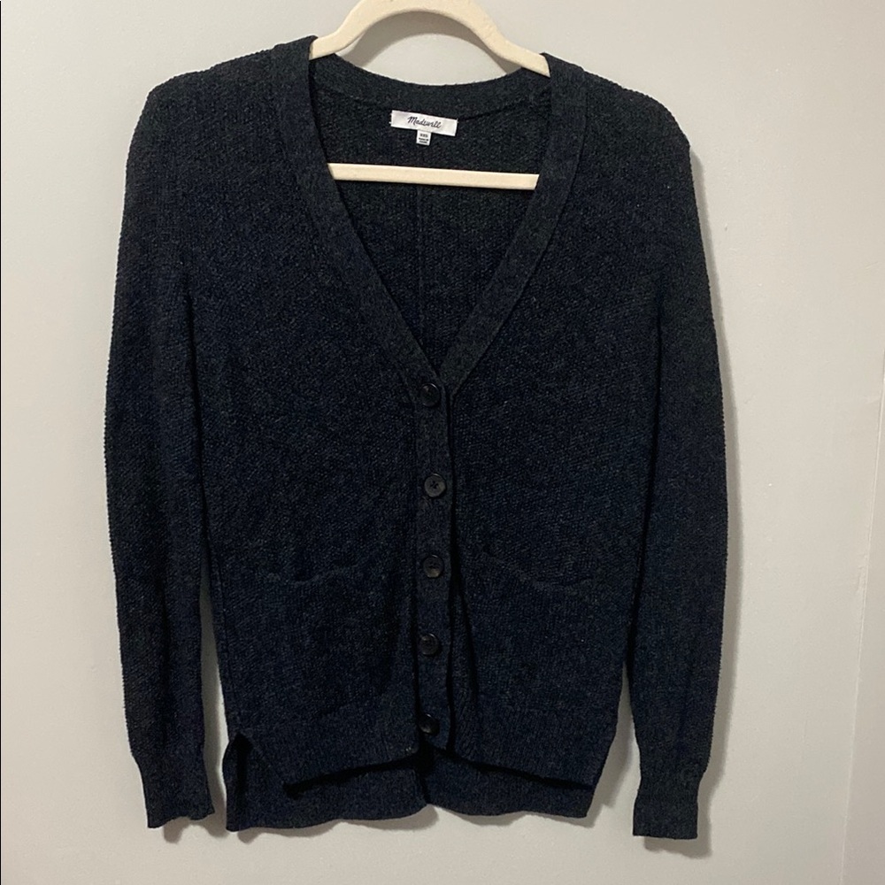 Madewell Dark Grey‎ Cardigan Sweater